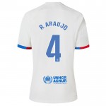 Günstige Fußballtrikots FC Barcelona R. Araujo 4 Auswärtstrikot 2023-24 Kurzarm